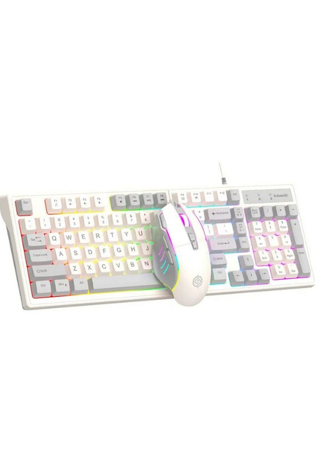 Km800 Klavye Led Işıklı Modlu 98 Tuşlu Oyuncu Klavye Mouse Seti Usb Girişli Gaming Klavye - 6