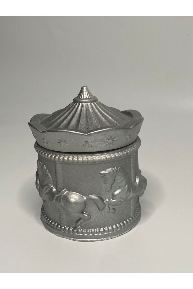 10 Item(s) Carousel Concrete Candle Holder Baby Birth Favor, Baby Mevlid Favor, Birthday