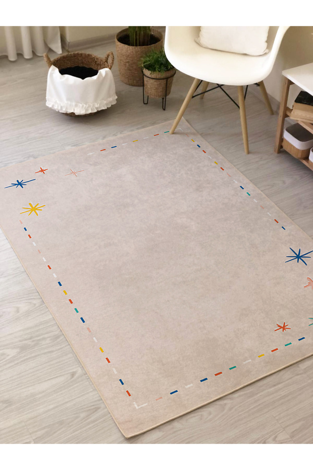 Modern Desenli Baskı Kalın 7mm Halı Modeli - 2