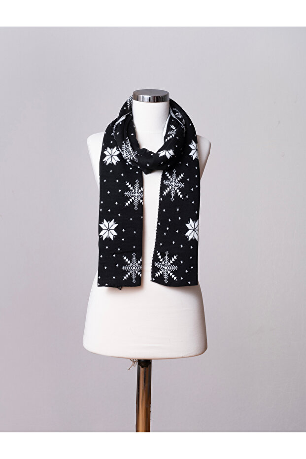 Yılbaşı Temalı Triko Atkı - 2