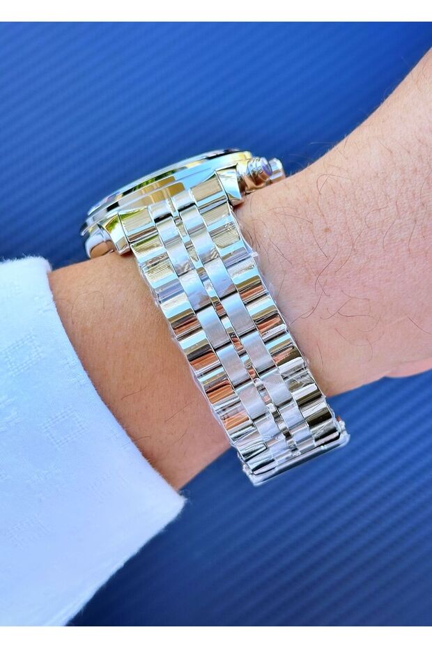 Çelik Kasa Çelik Kordon Erkek Kol Saati - 4