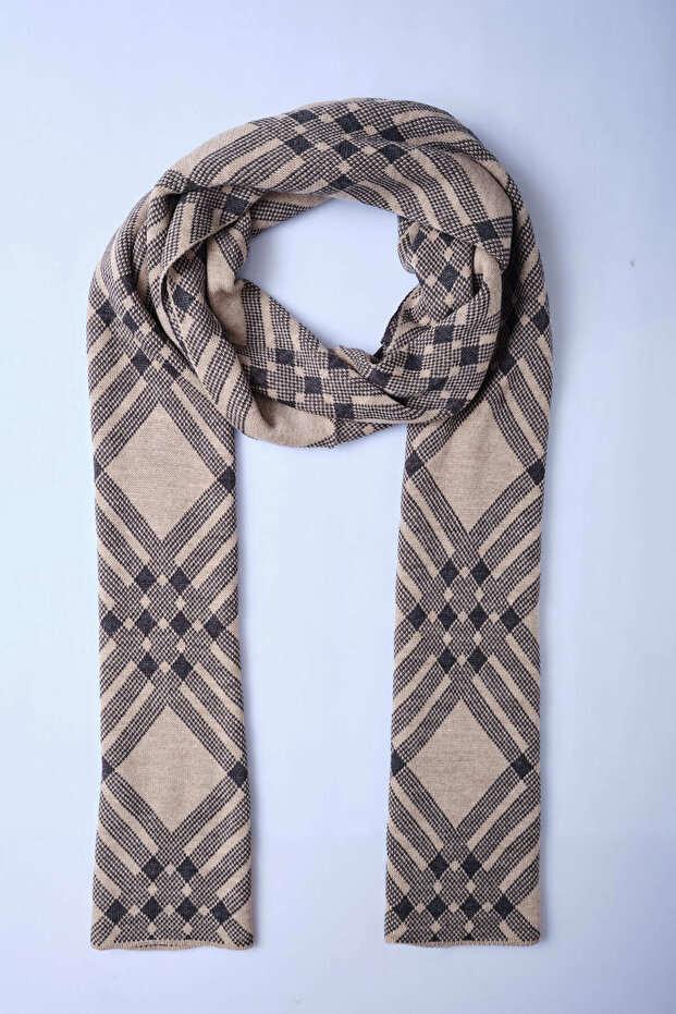 Kareli Triko Atkı - 7