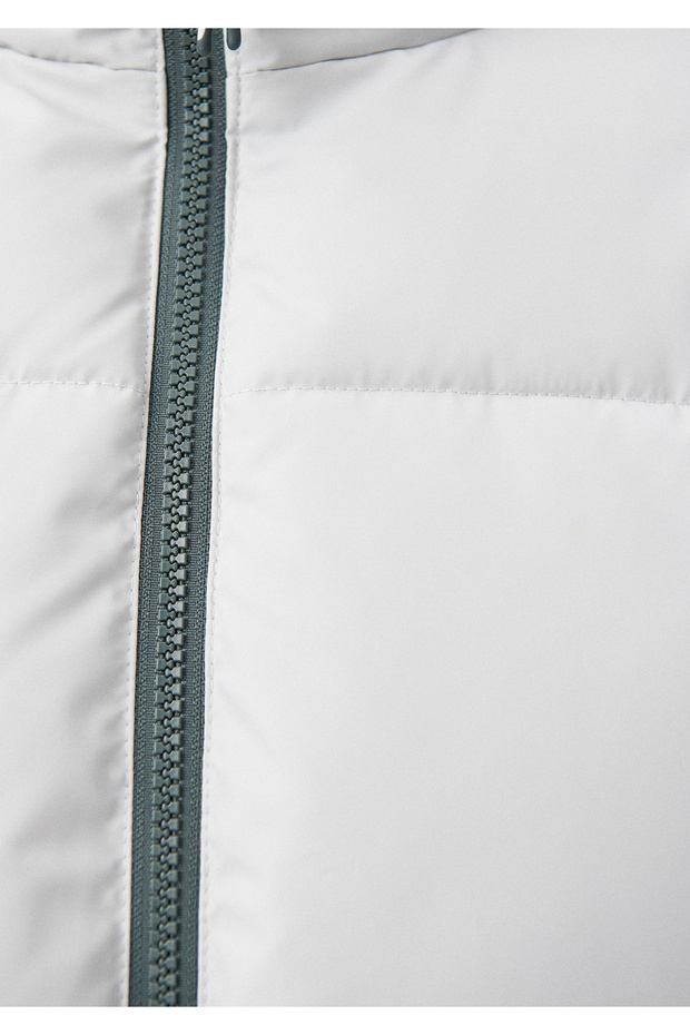 سترة منتفخة رمادية 0110189-83746 - 7