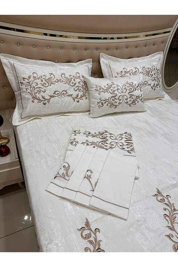 MARAŞ İŞİ SİM SIRMA YATAK ÖRTÜSÜ SET - 7