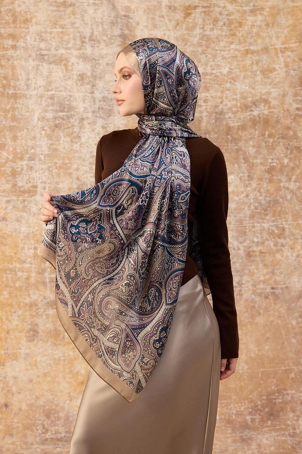 Camel Hint Vual Şal -  5003-15 - 4