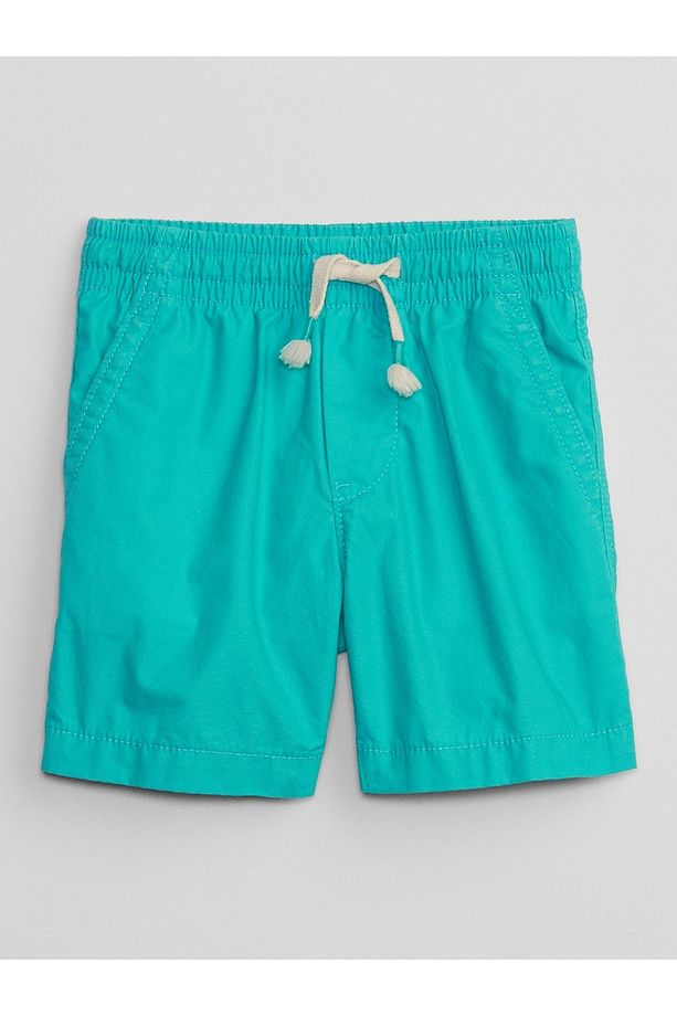 Erkek Bebek Mavi Poplin Pull-on Washwell™ Şort - 1