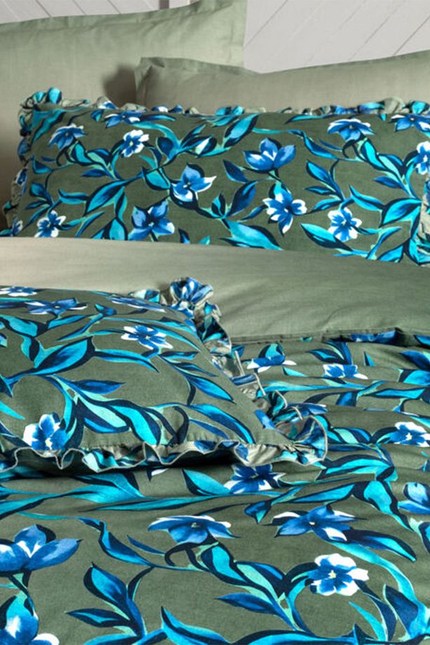 Ayder Yeşil %100 Pamuk Fancy Poplin Çift Kişilik Nevresim Takımı - 3