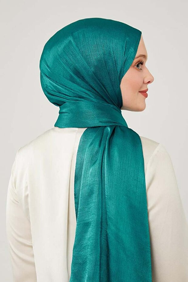 شال جان جان منقوش بلون سادة - نمط -02 - اللون -04 - 6