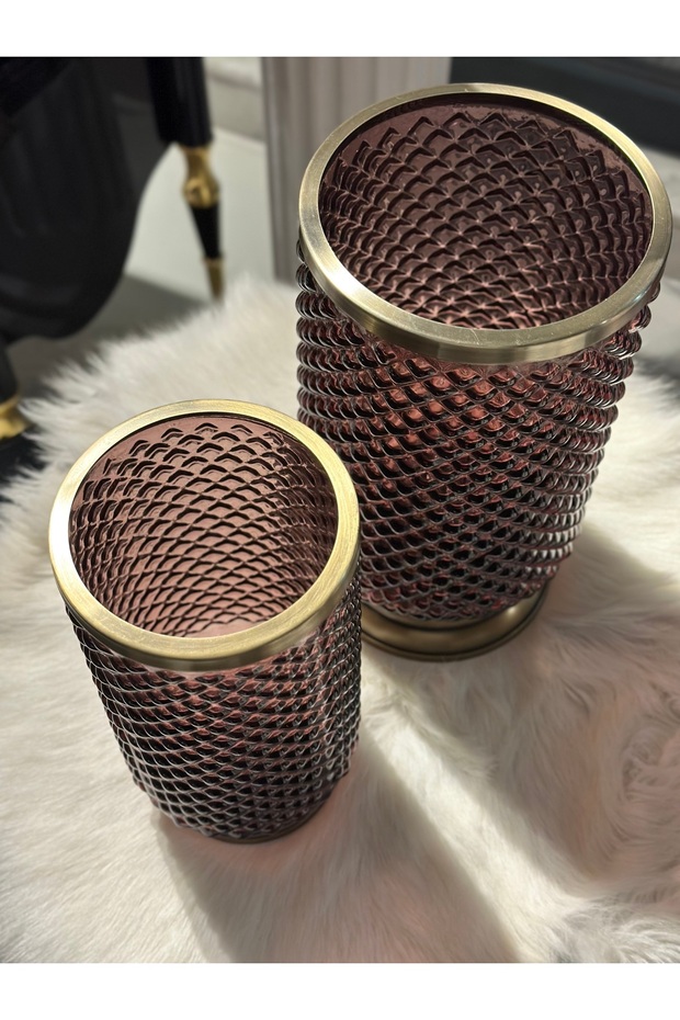 MÜRDÜM 2’Lİ SET CAM ŞAMDAN - 4