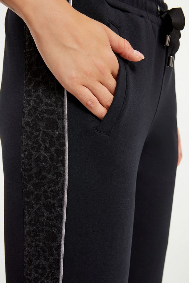 Leopar Şeritli Eşofman Altı - 3