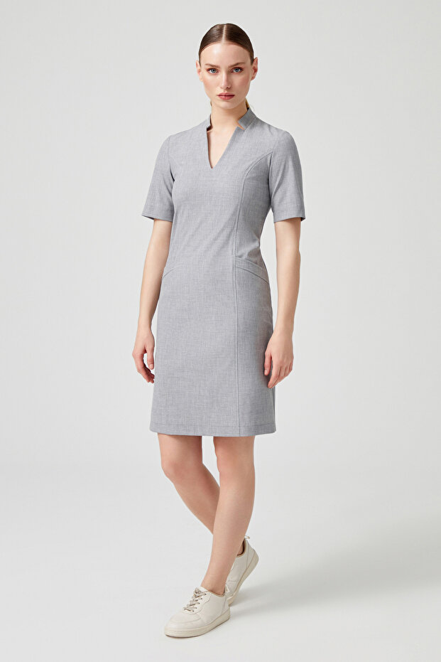 Kuplu Klasik Elbise - 3