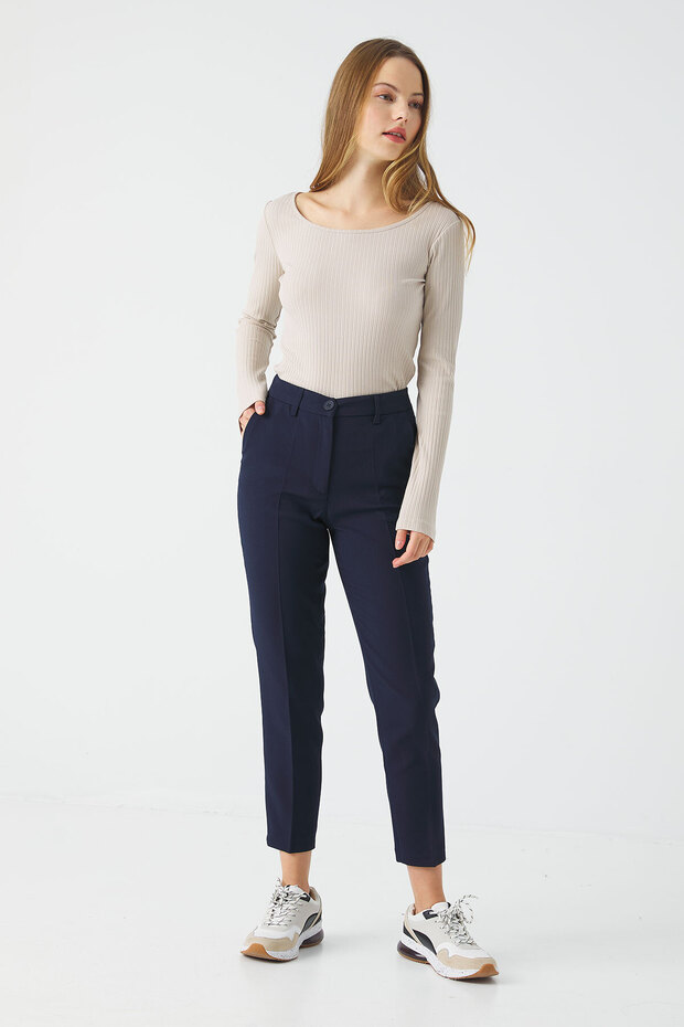 Yanı Cepli Basıc Pantolon - 2