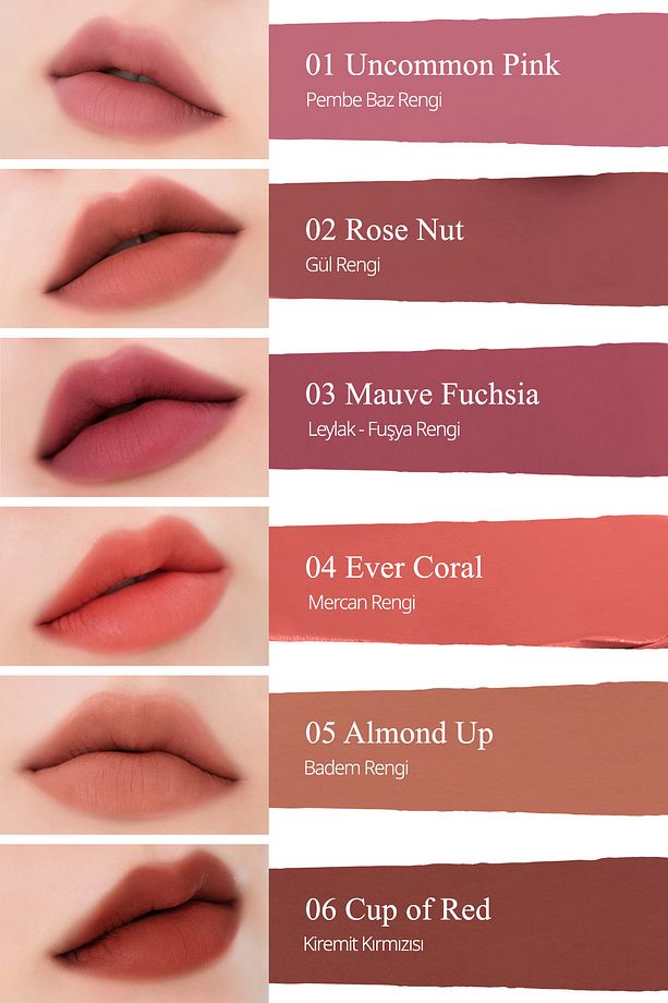 Yumuşak Dokulu, Hafif Mat Görünüm Sunan Ruj CLIO Chiffon Mood Lip ( 08 Tangerine Tarte) - 5