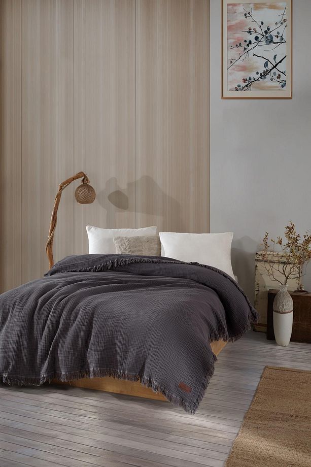 Müslin Yatak Örtüsü Pike Tek Kişilik 160x220 cm - 2