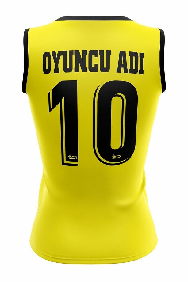 Voleybol Forması Model Star - Kişiye Özel Isim Ve Numara Yazılabilir, Dijital Baskı Tasarım Tek Üst - 2