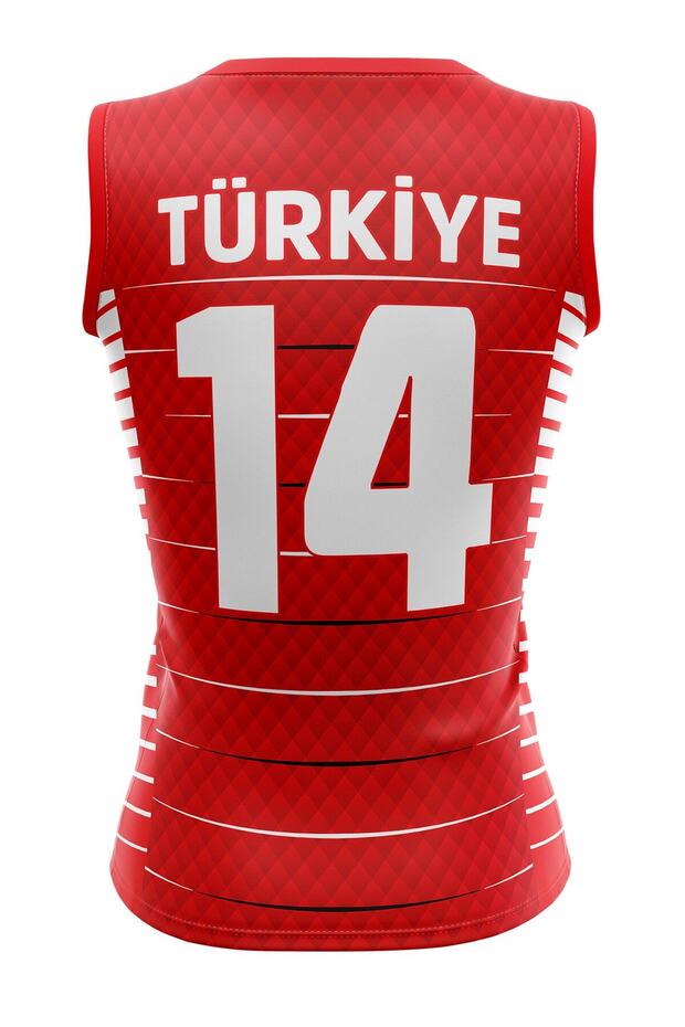 Voleybol Forması Sultan Model-kişiye Özel Isim Ve Numara Yazılabilir, Dijital Baskı Tasarım Tek Üst - 2