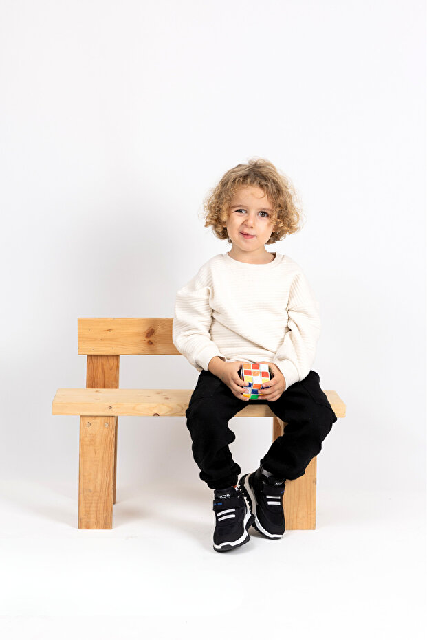 Explore Tek Cırtlı Hakiki Deri Anatomik Erkek Çocuk Bot Siyah - 3