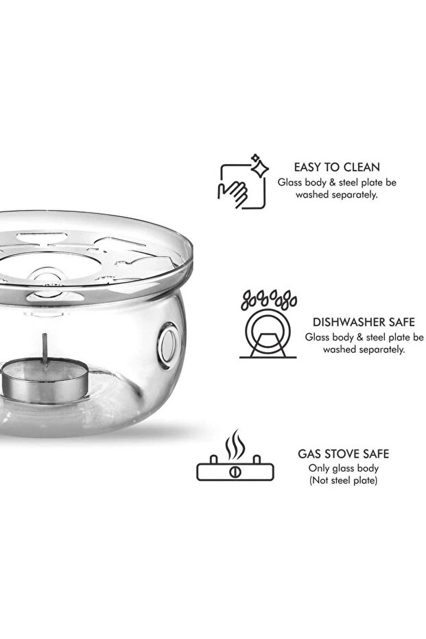قاعدة زجاجية لتسخين الشموع - 7