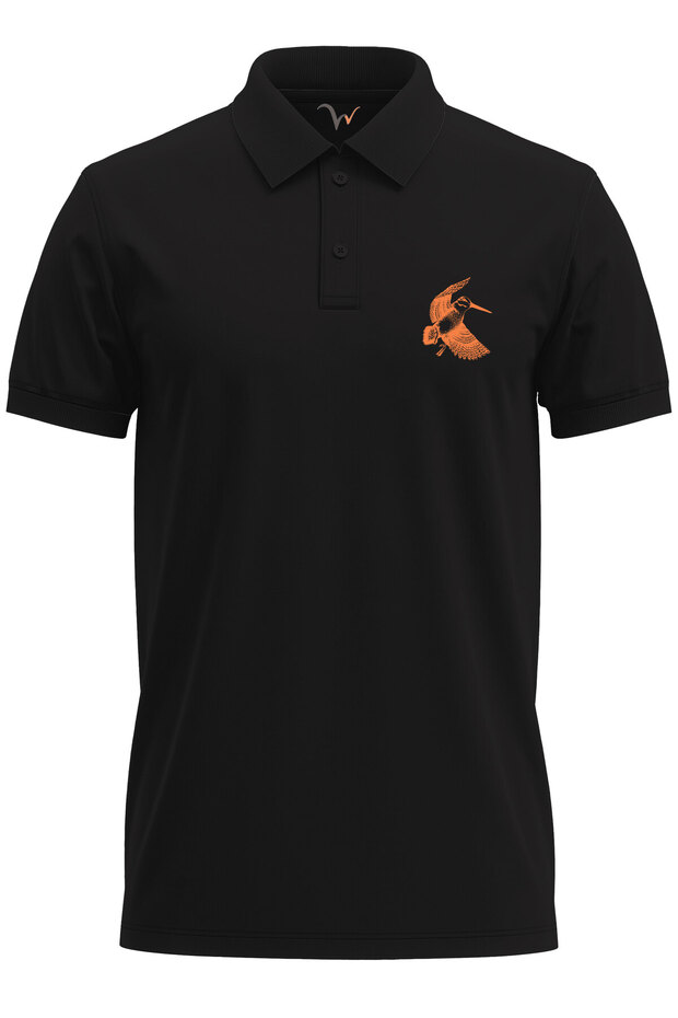Hunting Hunter Grout Hunting Design Printed Grout Hunt 100% Cotton Regular Fit Polo Neck T-Shirt
