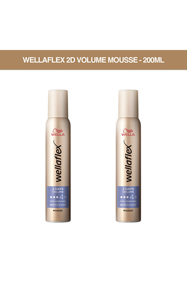 Wellaflex 2D Volume Mousse - 200ML Pack of 2