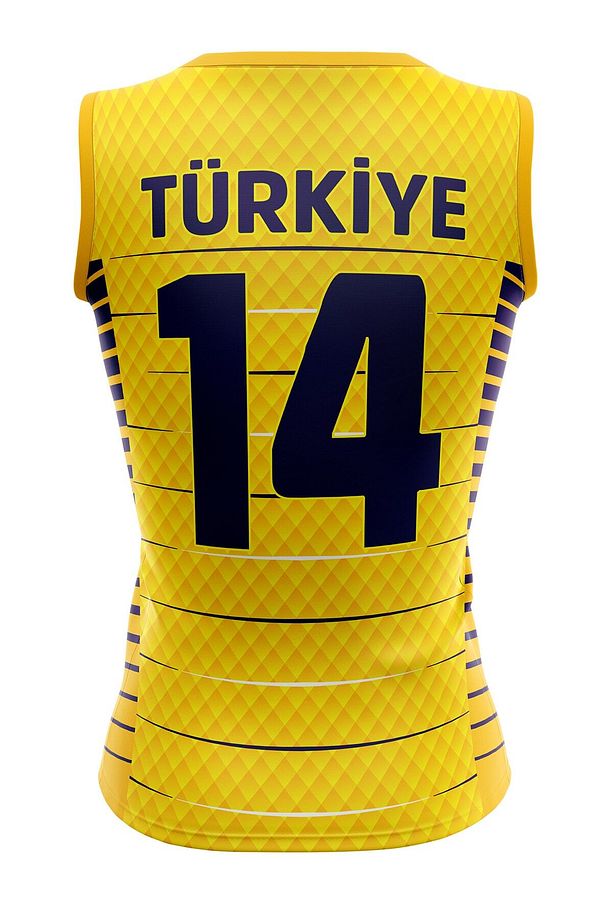 Voleybol Forması Sultan Model-kişiye Özel Isim Ve Numara Yazılabilir, Dijital Baskı Tasarım Tek Üst - 2