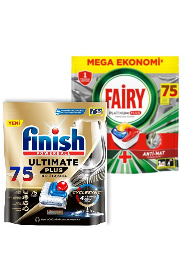Elit Mega Set - Fairy Platinum Plus 75 - Finish Ultimate Plus 75 - 1
