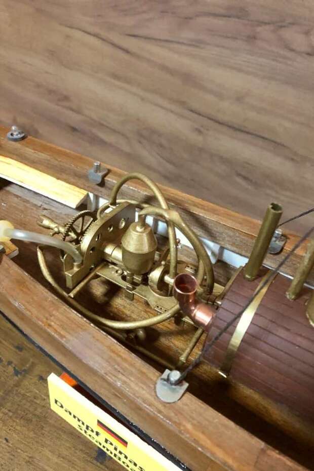 Dampf Pinasse Buharlı Gemi Maketi - 5