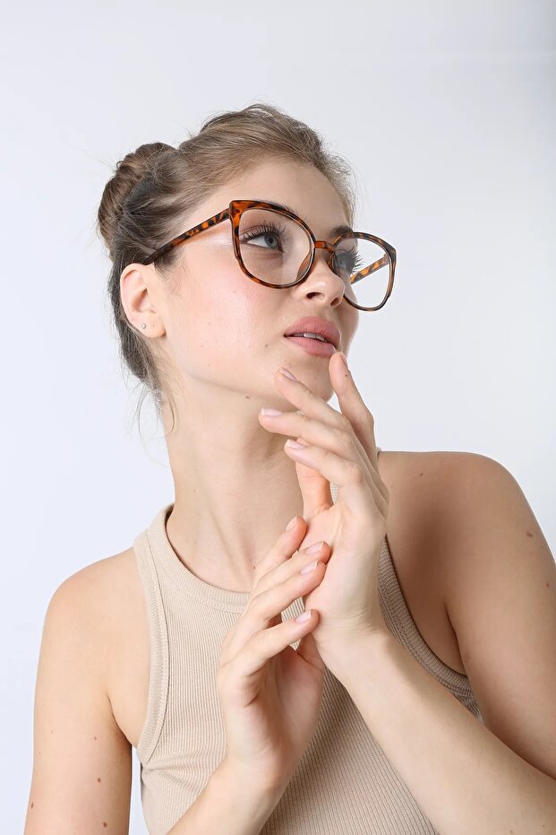 New Season Blue Light Protection Leopard Cat Model Women's Glasses