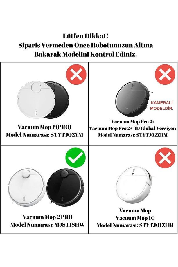 Xiaomi Mi Robot Vacuum Mop 2 pro ve mop Lite MJSTL MJST1SHW uyumlu filtre fırça mop - 2