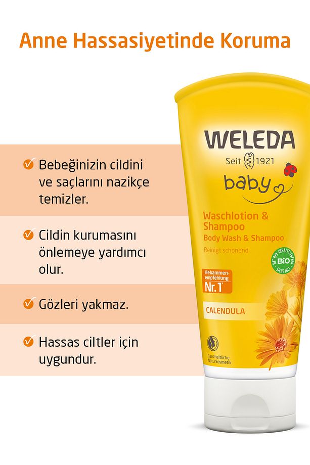 Calendula Organik Saç Ve Vücut Şampuanı 200 ml - 3