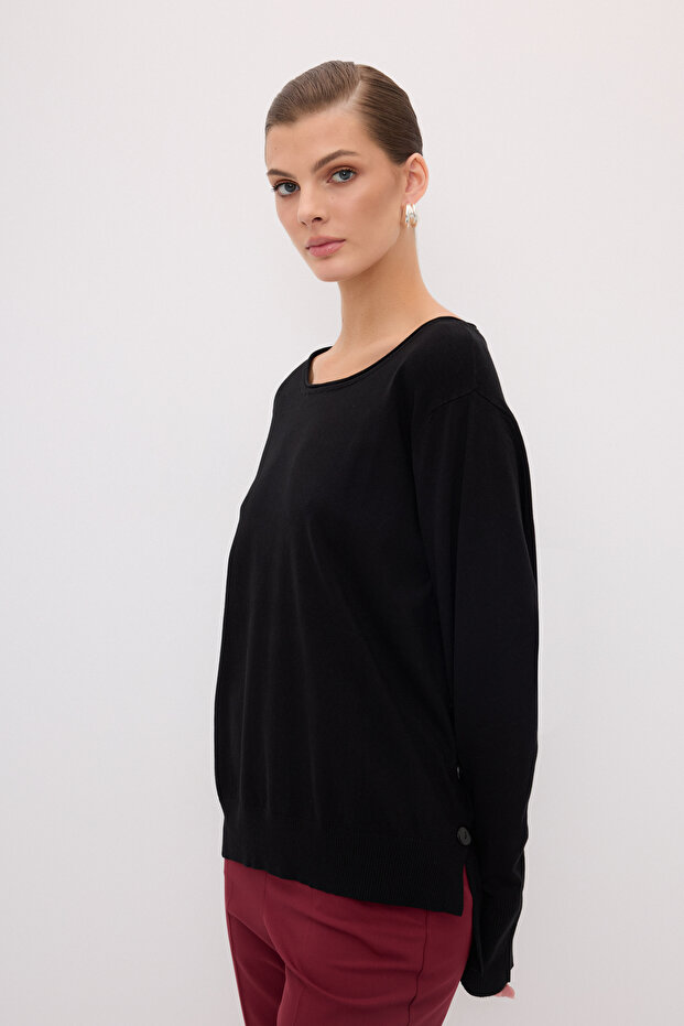 Basic Oversize Triko Kazak - 4