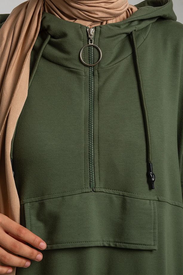 Mint Kapşonlu Sweat - 2