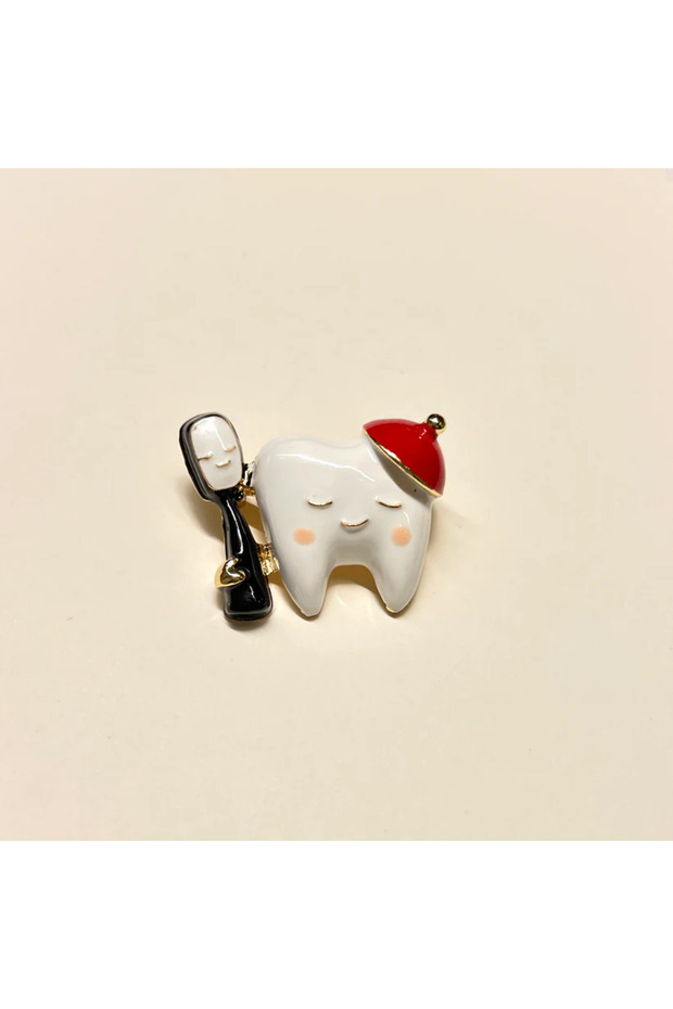 Fırçalı Dişçi Broş - 1