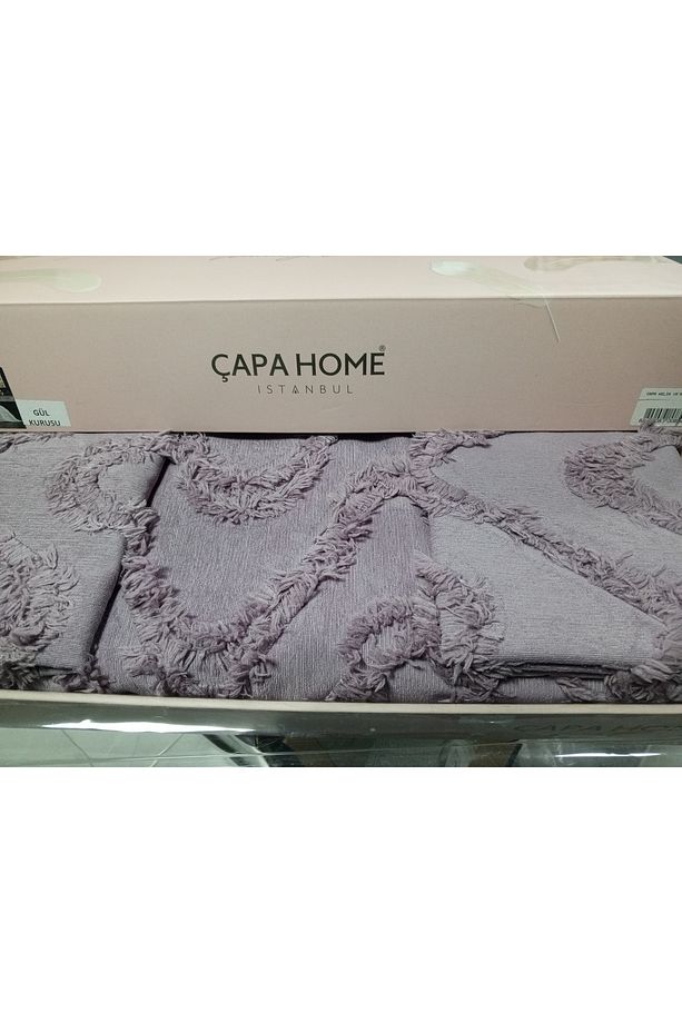 Çapa home helin yatak örtüsü püsküllü - 2