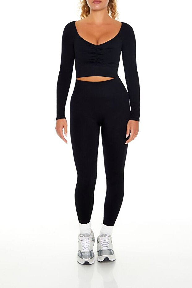 Active Uzun Kollu Crop Top - 2