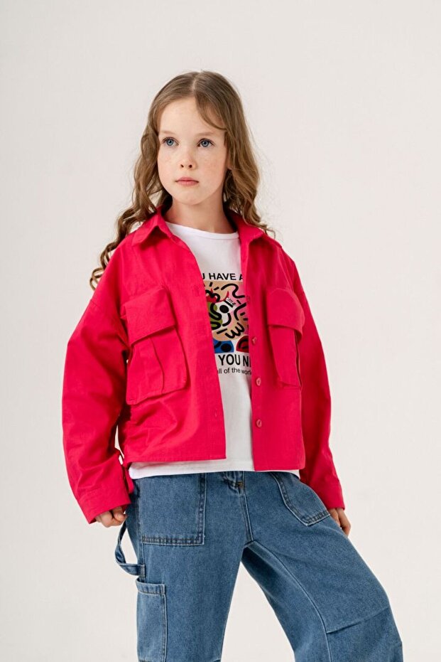 Girl's T-Shirt and Shirt Set 3125