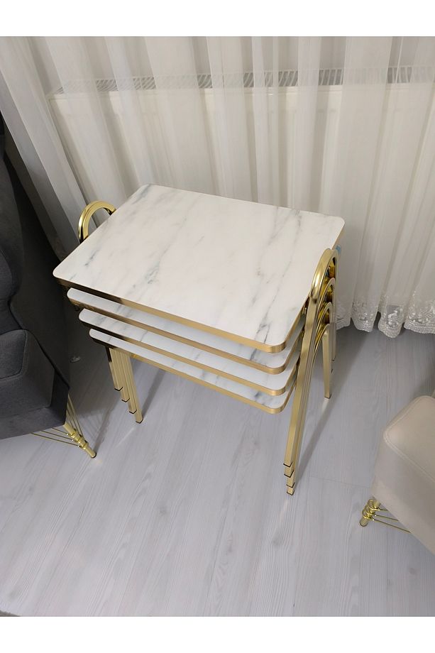 Lakpanel Tepsi Sehpa 4'lü Zigon - 2