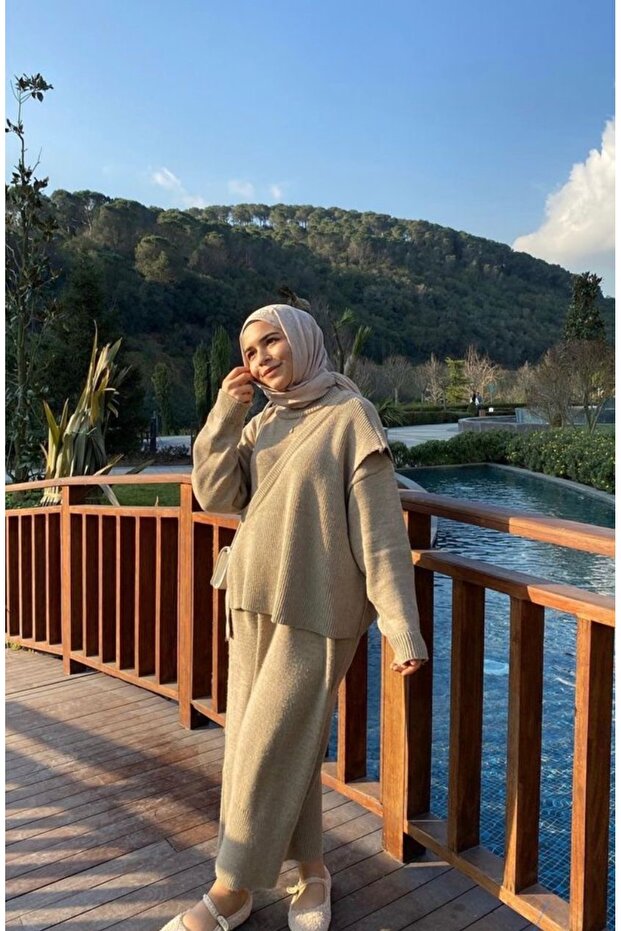 Süveterli elbise - 1