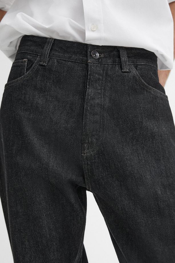 Tapered fit pamuklu jean - 3
