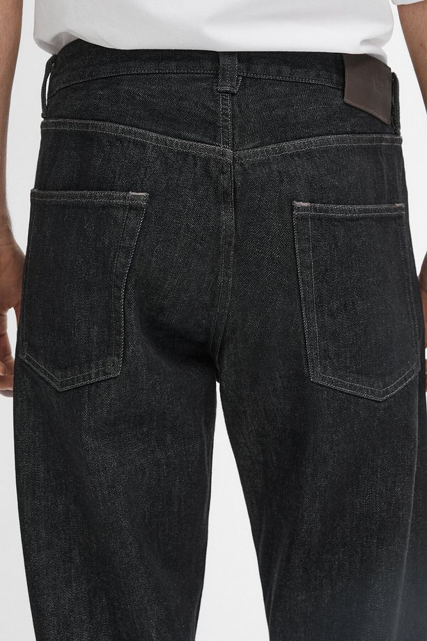 Tapered fit pamuklu jean - 5