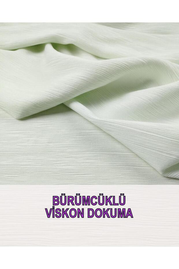 Mint Green Viscose Wrapped Woven - 150 cm Color Width