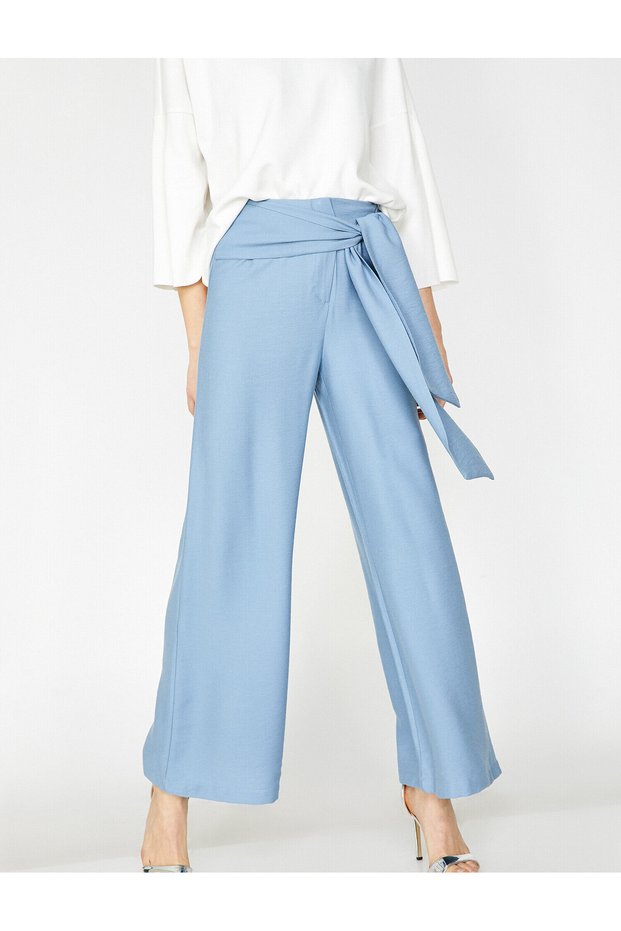 Lace-up Tie Waist Trousers