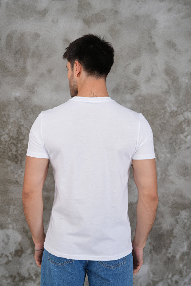 Regular kesim basic t-shirt - 7