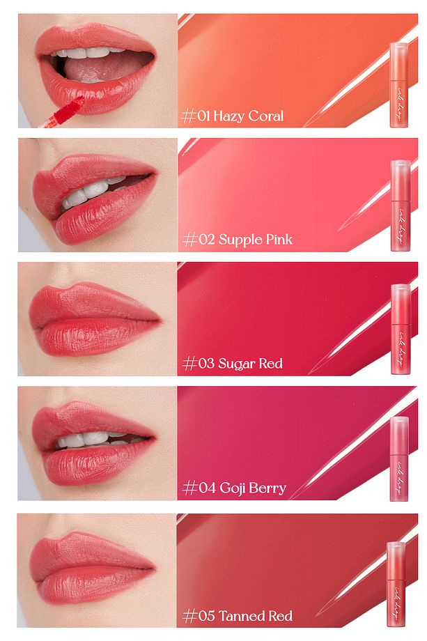 Canlı Renklerde Uzun Süreli Parlak Kalıcılık Sunan Tint PERIPERA Ink Mood Drop Tint (01 Hazy Coral) - 4