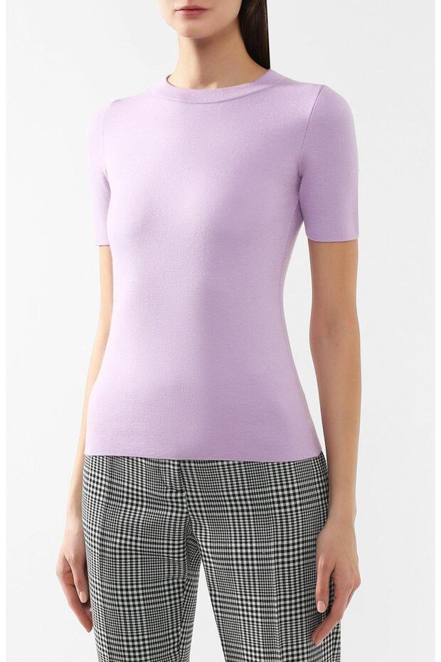 Bisiklet Yaka Kısa Kol Basic Kaşmir Triko Kazak - 1