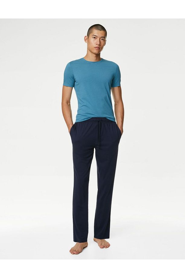 Regular Fit Yumuşak Dokulu Pijama Altı - 1