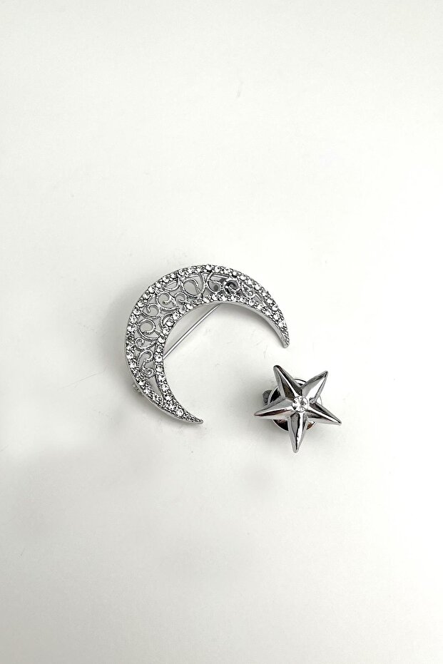 Ay Yıldız Broş (4 CM) - 2