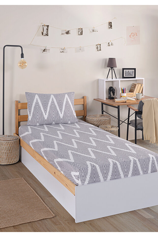 Μονό Olivia Combination - Σετ Σεντόνια Pes Elastic Grey - 3