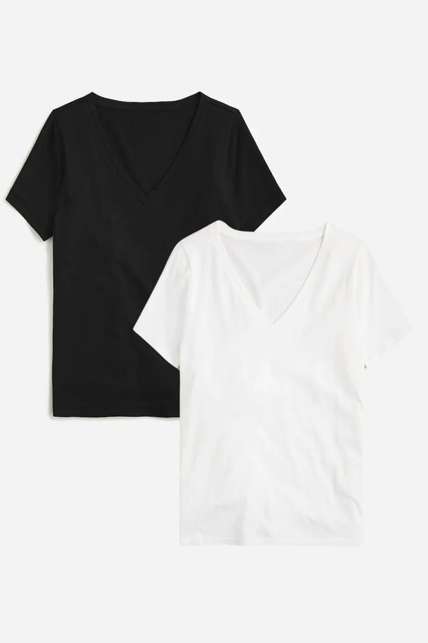 Women's V-Neck Regular Tshirt Spr24Tsk45-2