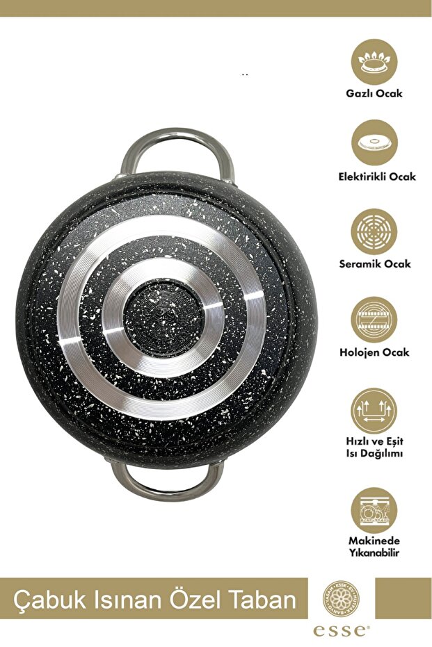 Silver Granit Güveç Tencere Set 6 Parça 16-18-20 Cm E0024 - 4